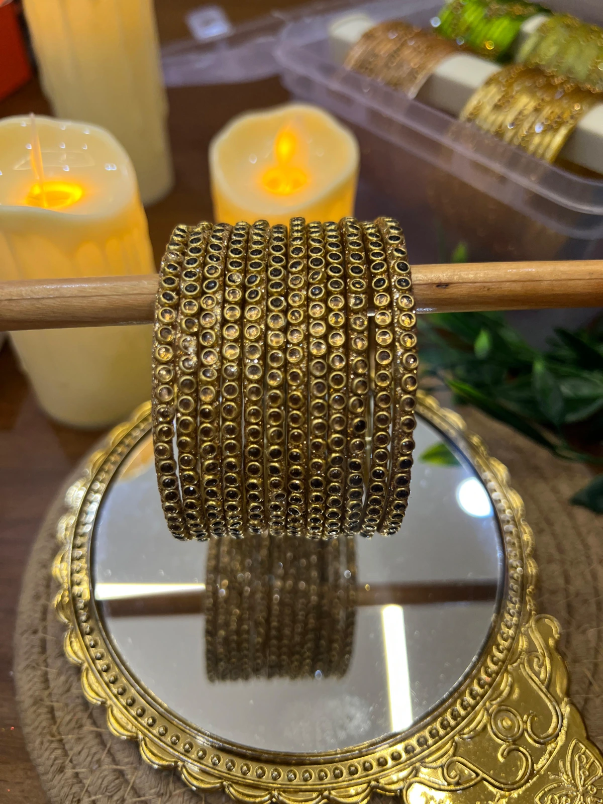 Border Bangles — Kundan Border Bangles