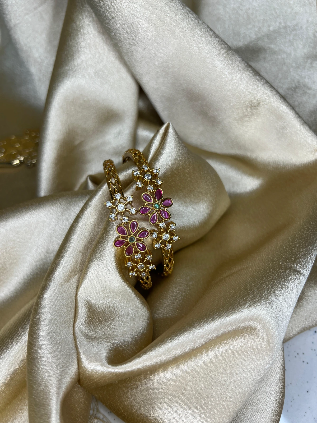 Kada — Premium Statement Flower Kada Set of 2