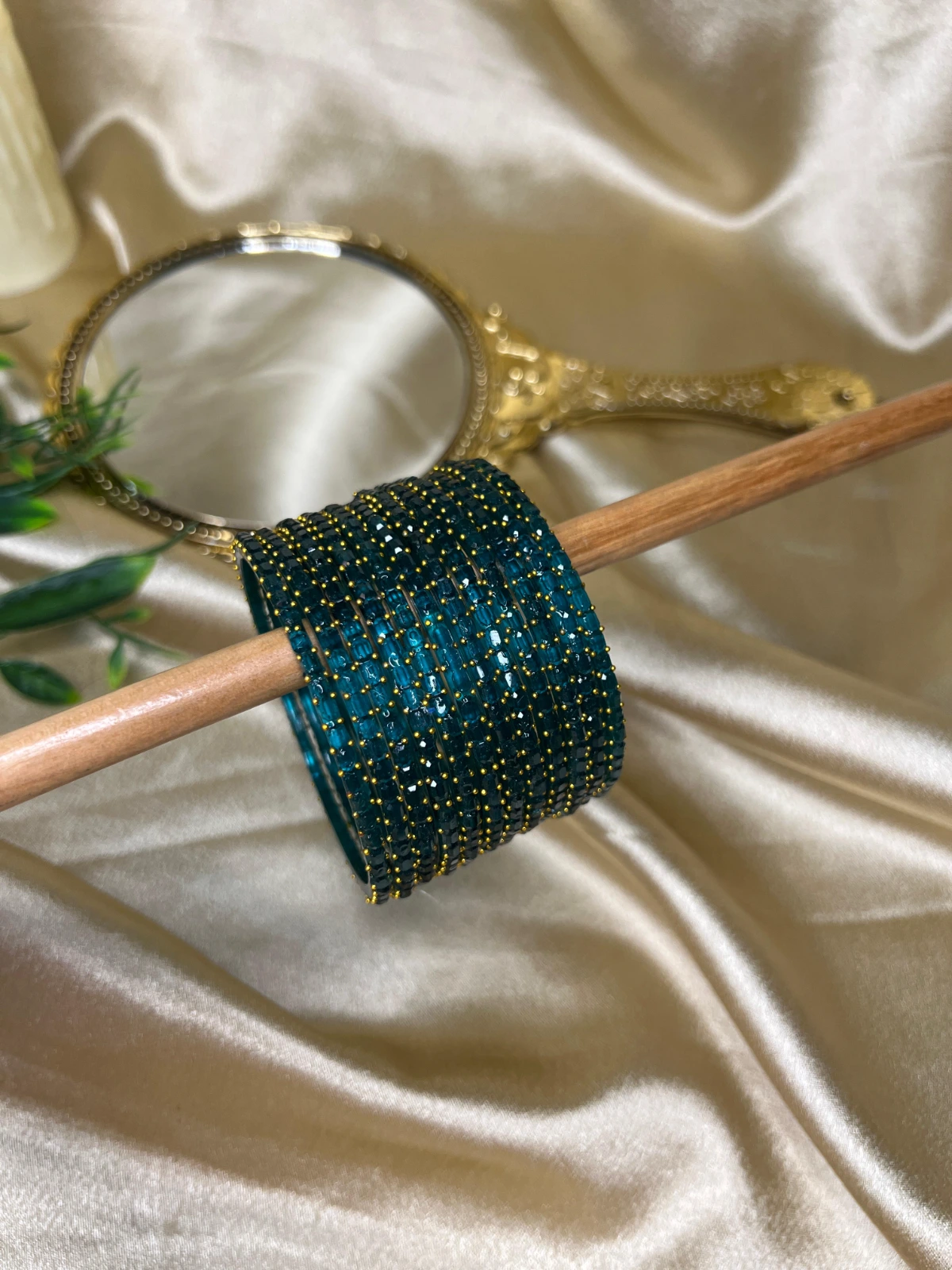 Square Edge Glass Bangles — Radium