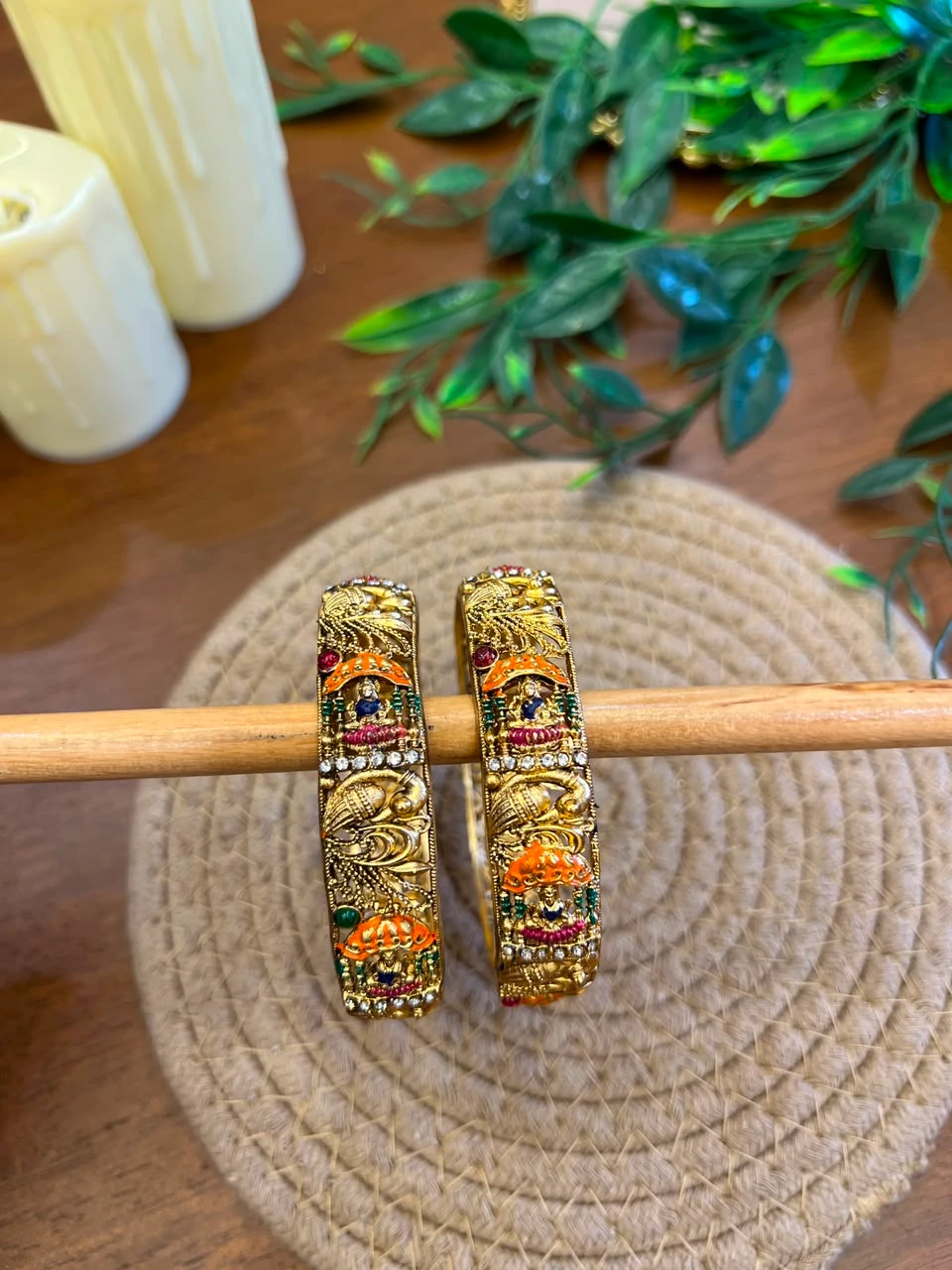 Statement Bangles — Enamel Lakshmi