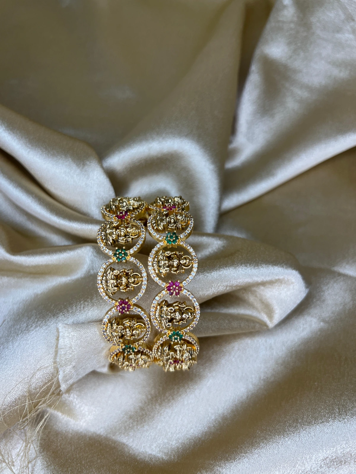 Statement Bangles — Premium Round Design Lakshmi